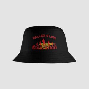 Black Bucket Hat Front B4L Arsenal