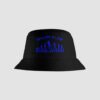 Black Bucket Hat Front B4L Blue