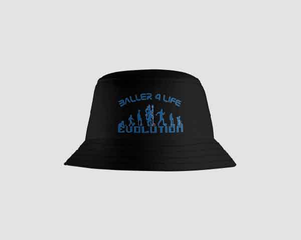 Black Bucket Hat Front B4L Chelsea