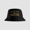 Black Bucket Hat Front B4L Gold