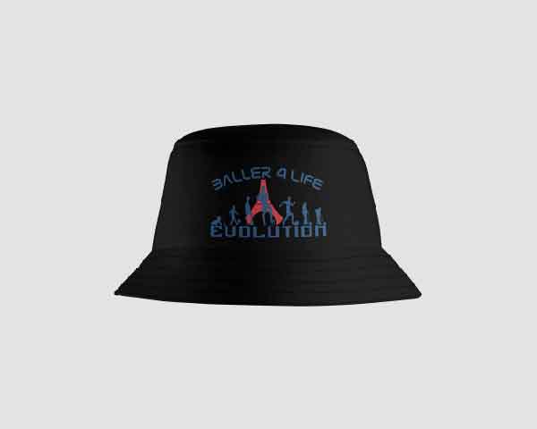 Black Bucket Hat Front B4L PSG