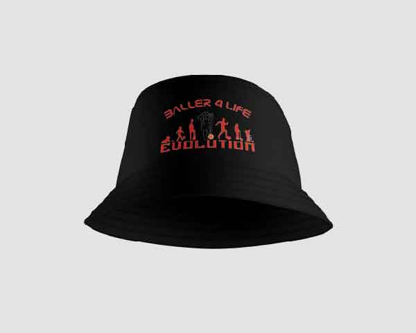 Black Bucket Hat Inside B4L Man Utd