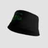 Black Bucket Hat Left B4L Green