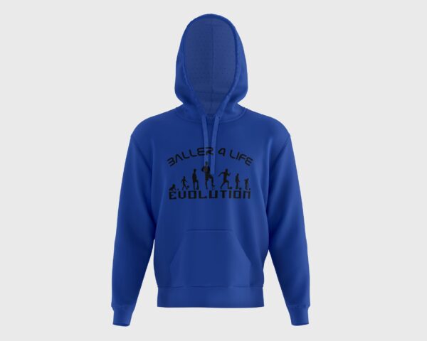 Blue Hoodie Front B4L Black