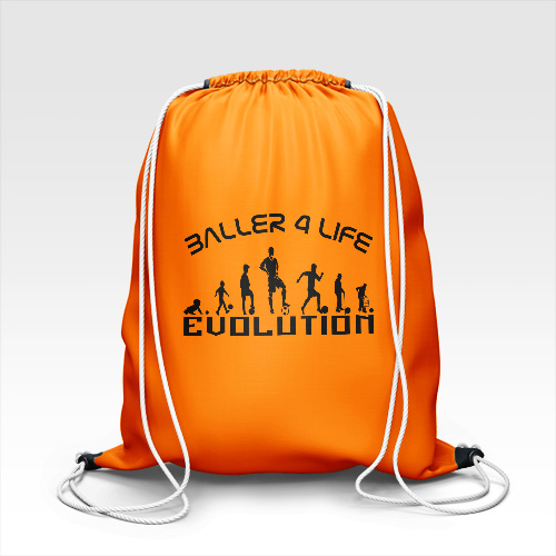 Gym Sack Orange B4L Black