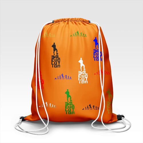 Gym Sack Orange B4L Multi Logo