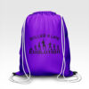 Gym Sack Purple B4L Black