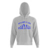 Mens Grey Hoodie Baller4Life Blue Front