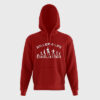 Mens Red Hoodie Baller4Life White Front